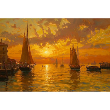 Impressionism Sunset Canvas
